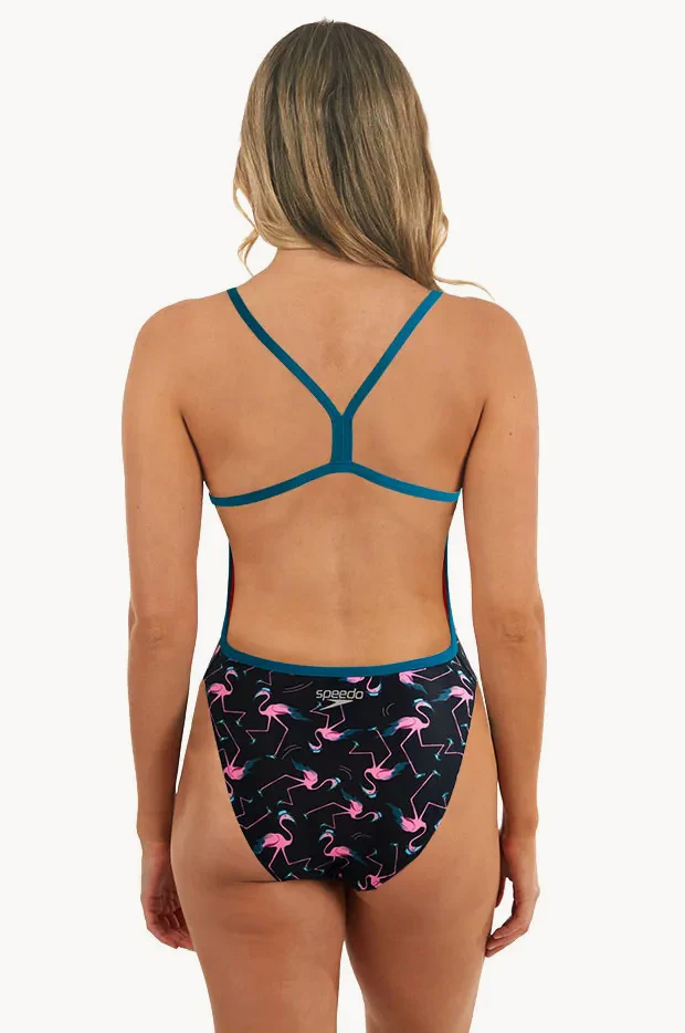 Flamingo Flare V Back One Piece - Image 2