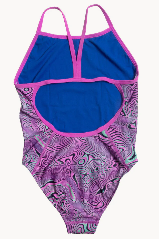 Girls Allover V Back One Piece - Image 2