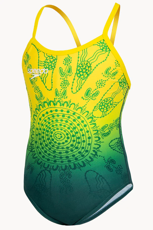 Girls Aus Replica Printed One Piece - Image 2