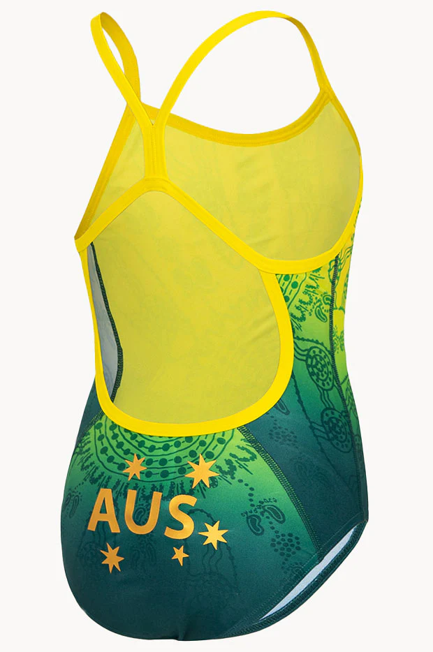 Girls Aus Replica Printed One Piece - Image 3