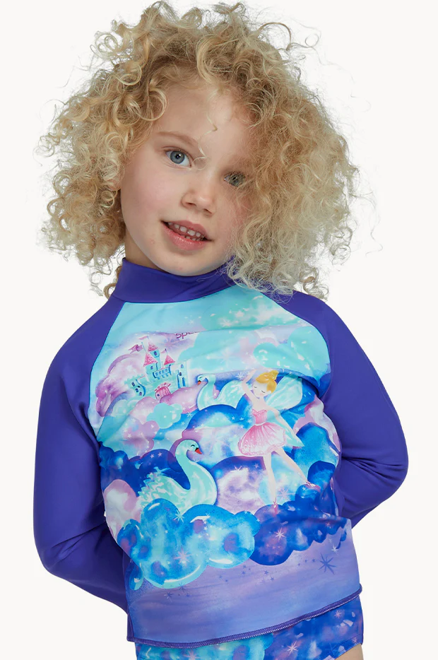 Girls Ballerina Long Sleeve Suntop - Image 2