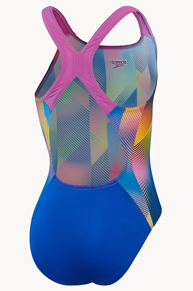 Girls Digital Allover Powerback One Piece - Image 2