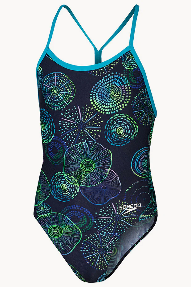 Girls Digital Jellyfish Vback One Piece - Image 3