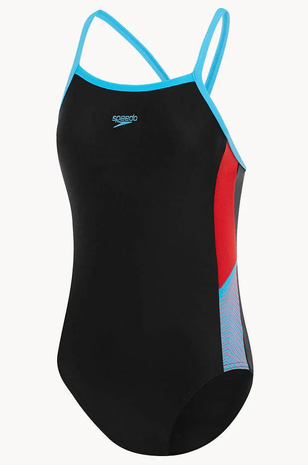 Girls Dive Thinstrap Muscleback One Piece - Image 2