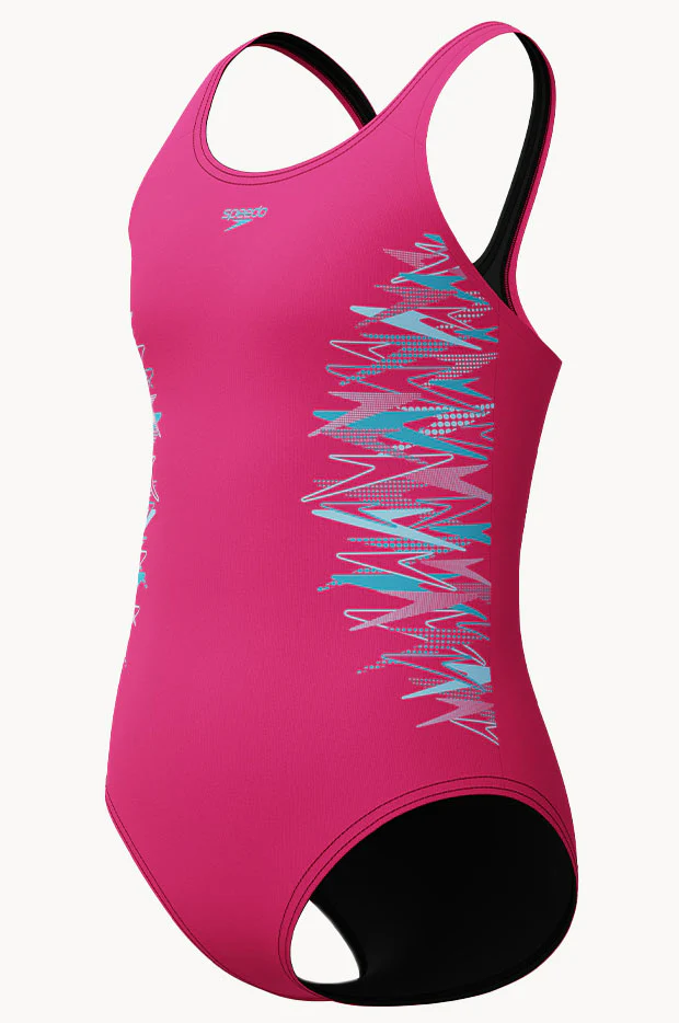 Girls Duo Logo Placement Muscleback One Piece - Image 3