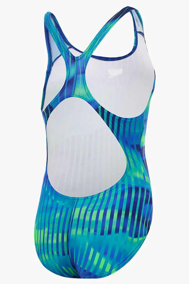 Girls Linear Lava Splashback One Piece - Image 2