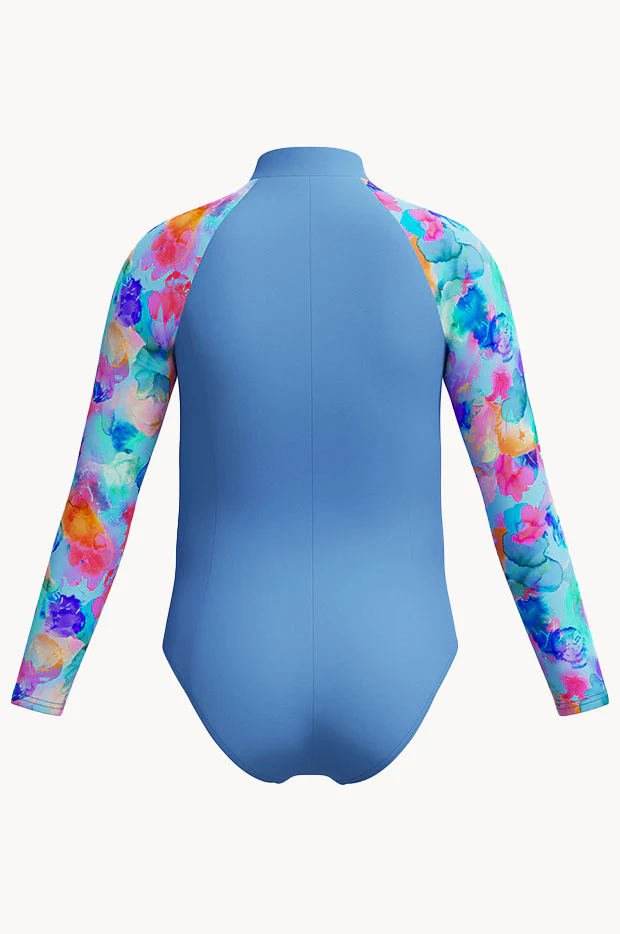 Girls Long Sleeve Sunsuit - Image 2