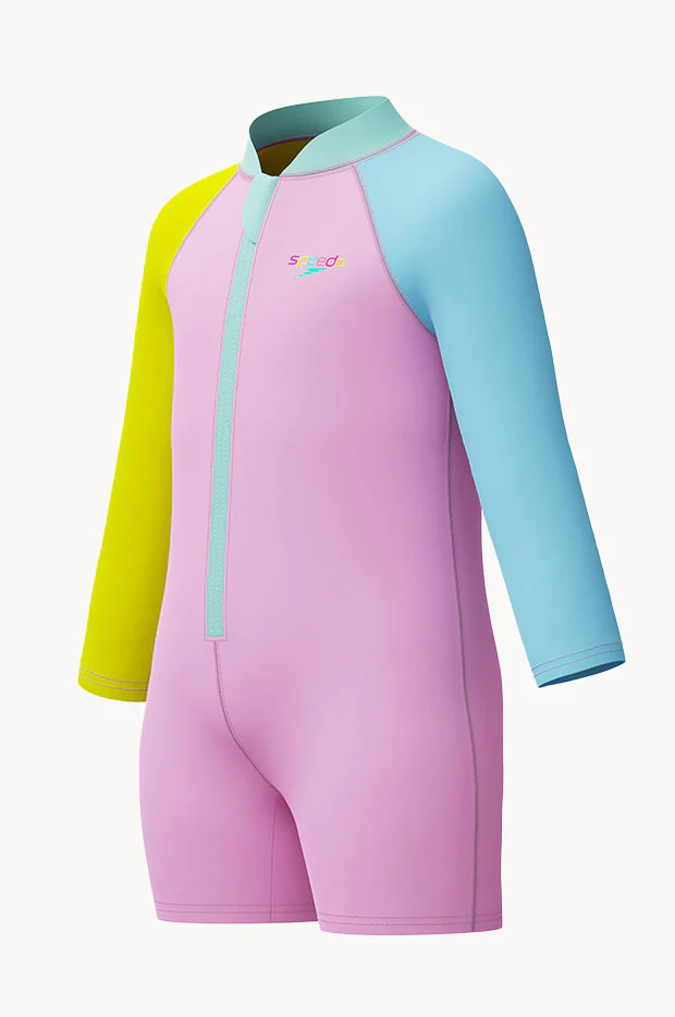 Girls Long Sleeve Zip Sunsuit - Image 3