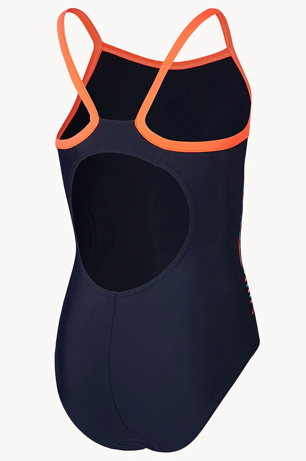 Girls Plastisol Placement Thinstrap Muscleback One Piece - Image 3
