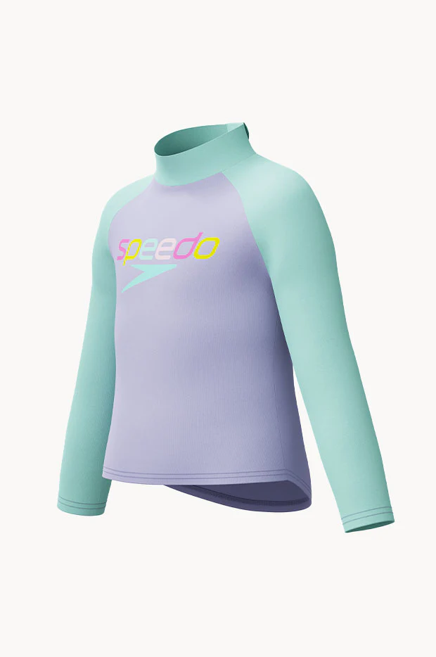 Girls Print Long Sleeve Suntop - Image 3