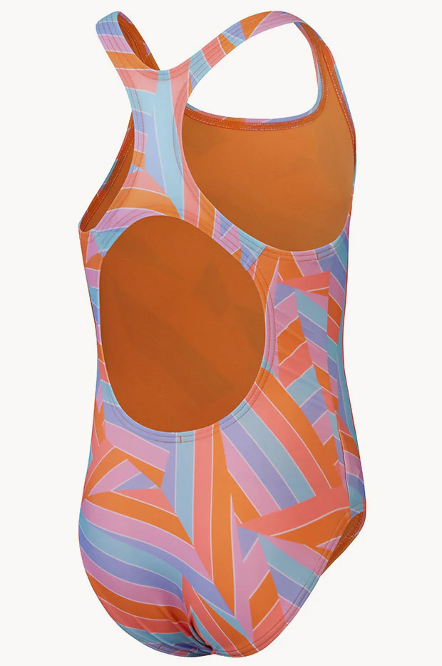 Girls Printed Medalist One Piece - Image 2