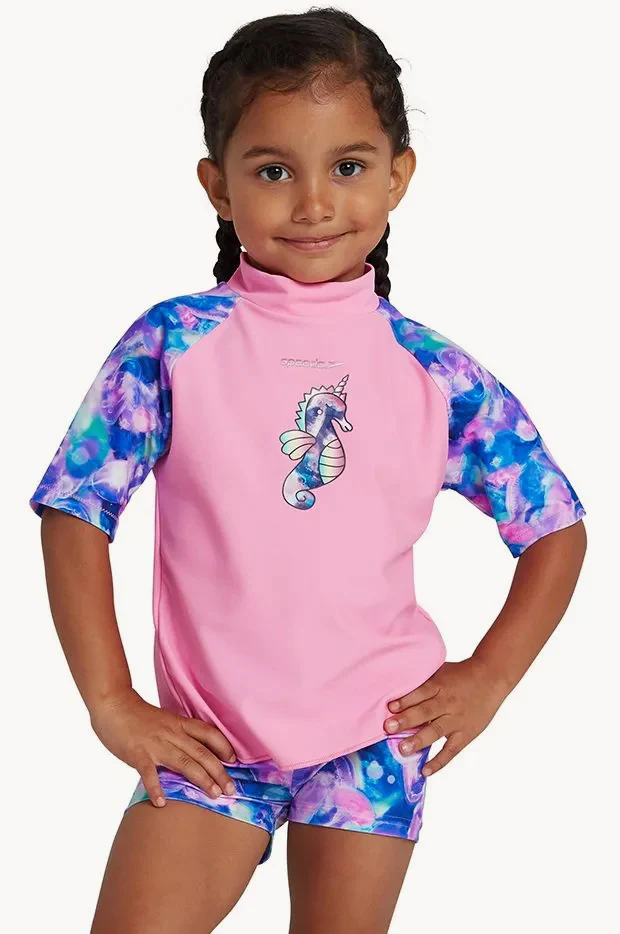Girls Seahorse Rashie Set