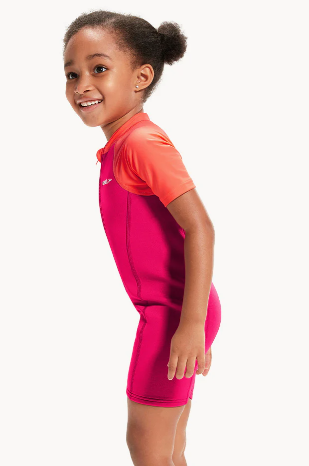 Girls Splice Neoprene Sunsuit - Image 3