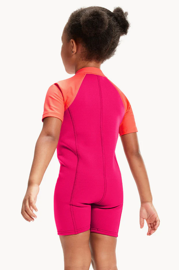 Girls Splice Neoprene Sunsuit - Image 4