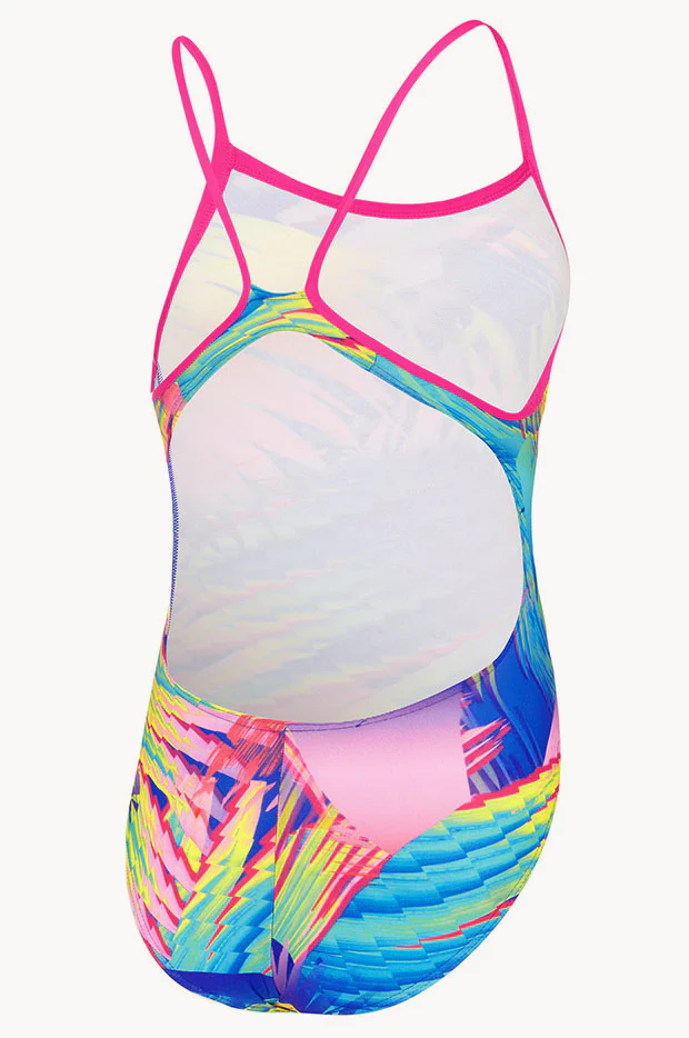 Girls Tropical Fuse Thin Strap One Piece - Image 5