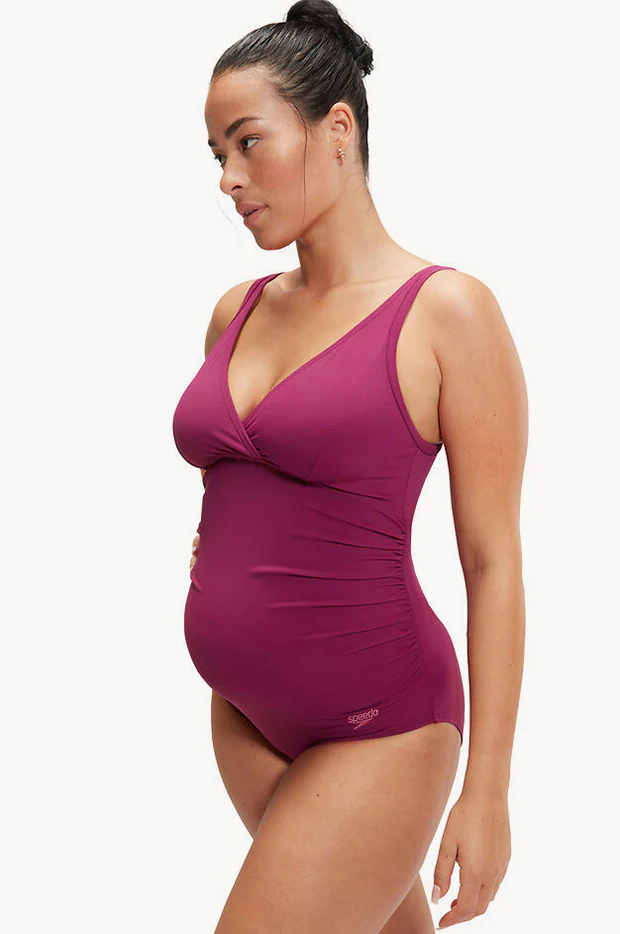 Maternity V Neck U Back One Piece - Image 3