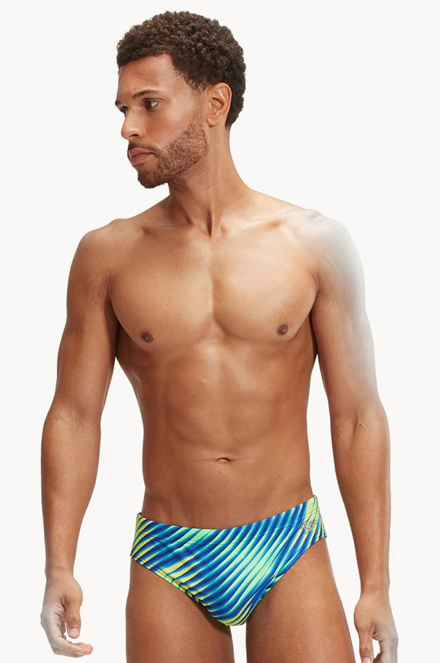 Mens Allover Digital V-cut Brief