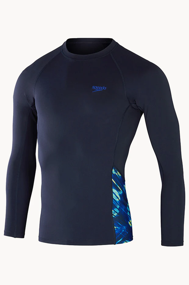 Mens Printed Long Sleeve Suntop - Image 3
