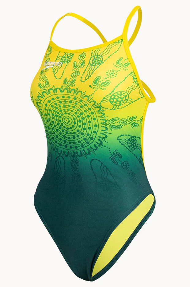 Paris Replica Printed V Back One Piece - Image 2