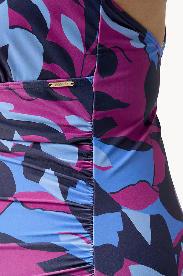 Printed Shaping V Neck One Piece - Image 6