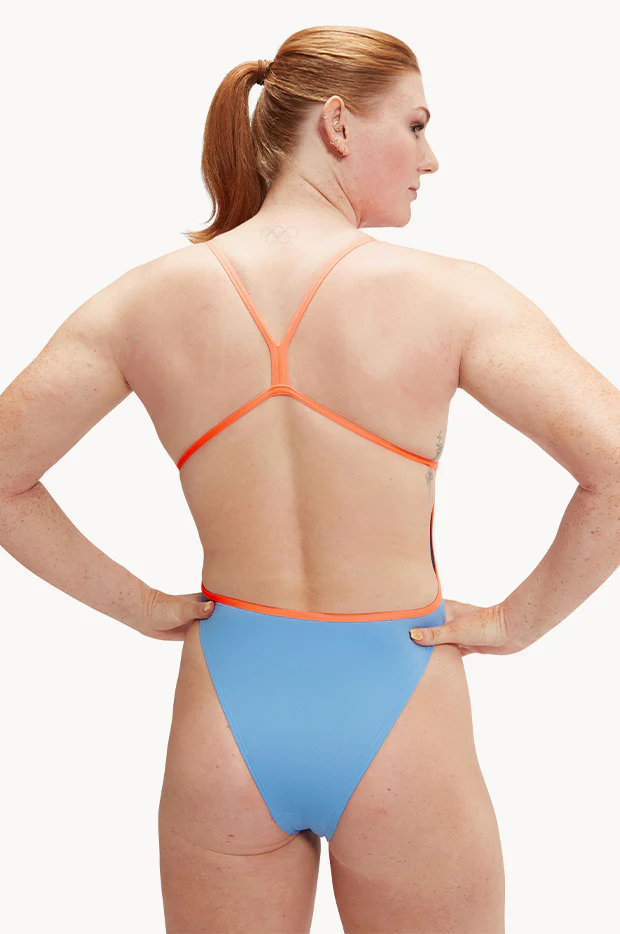 Solid V Back One Piece - Image 2