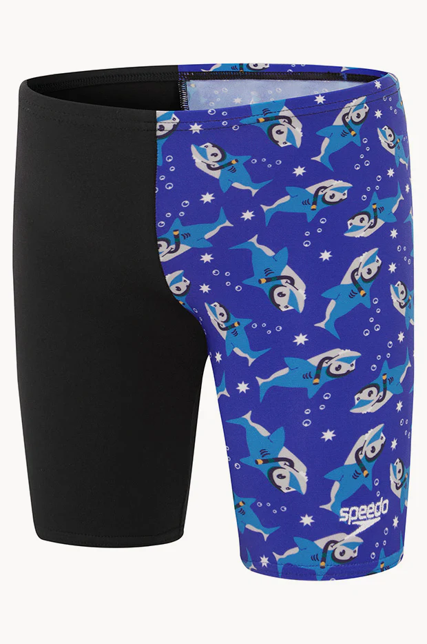 Toddler Boys Shark Digital Printed Jammer