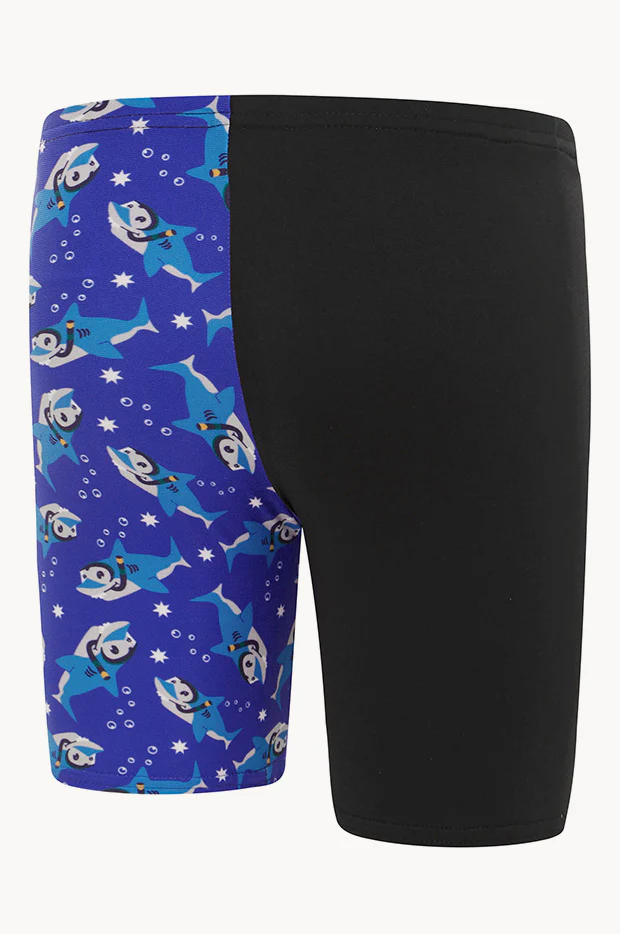 Toddler Boys Shark Digital Printed Jammer - Image 2