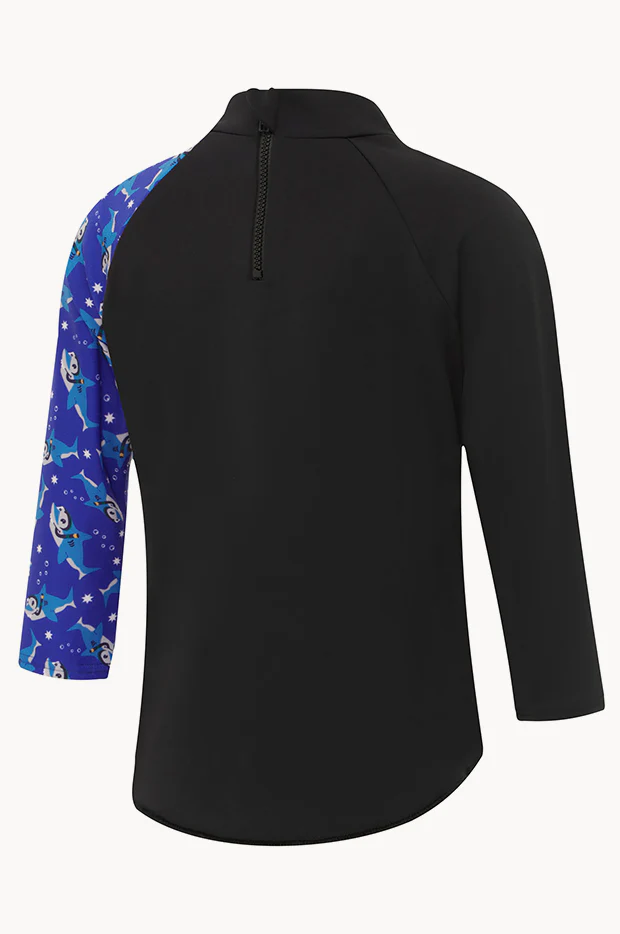 Toddler Boys Shark Digital Printed Suntop - Image 2