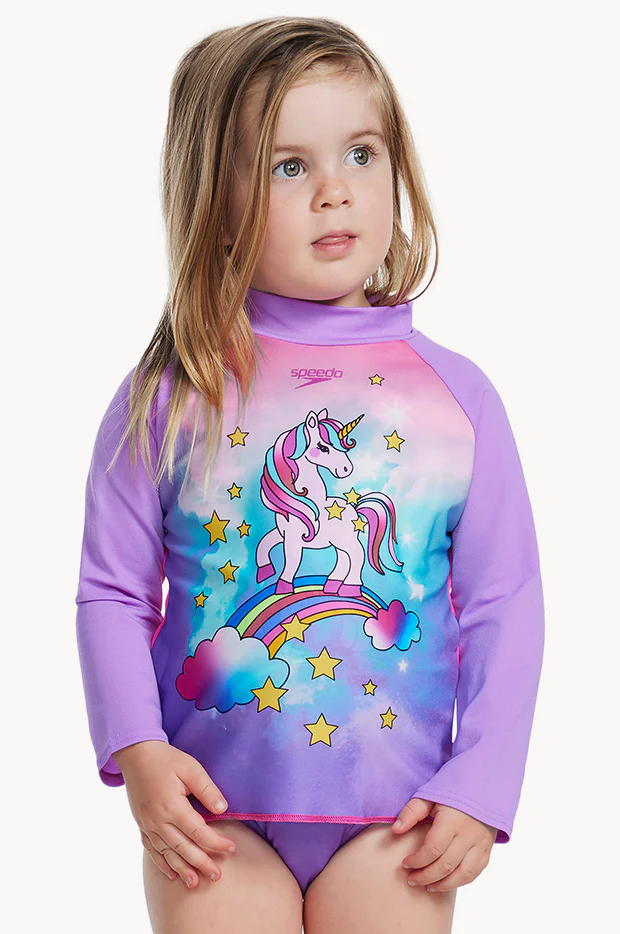 Toddler Girls Digital Printed Long Sleeve Suntop
