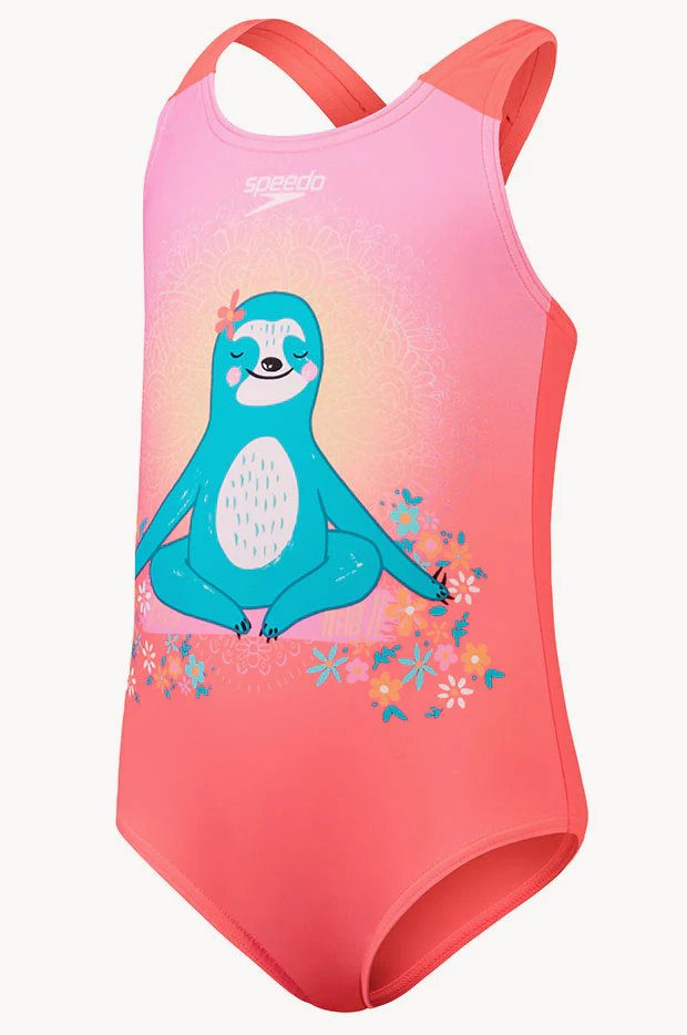 Toddler Girls Sloth Digital Placement One Piece - Image 3