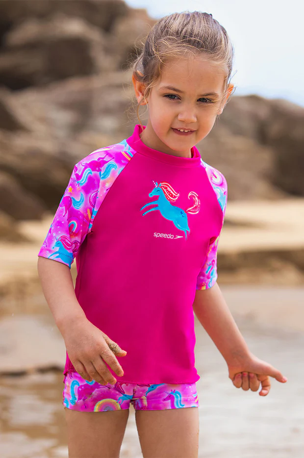 Toddler Girls Unicorn Suntop Set - Image 4