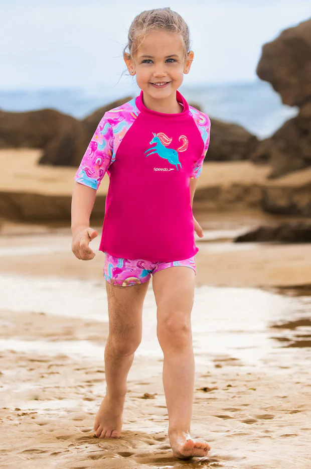 Toddler Girls Unicorn Suntop Set - Image 5