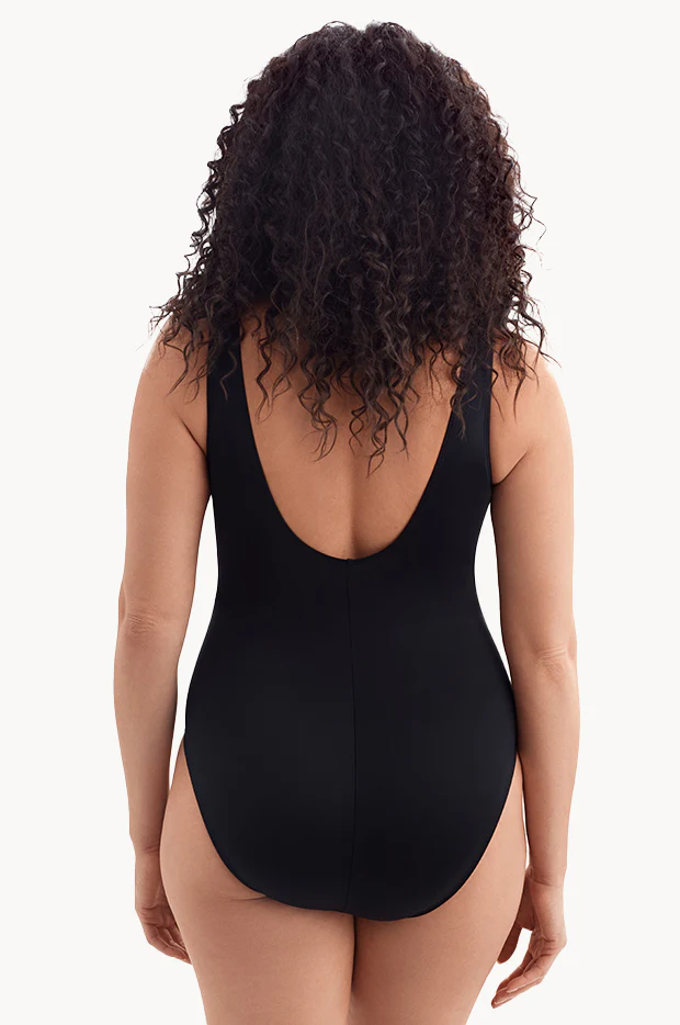 Summer Waves Long Torso Cross Over One Piece - Image 2
