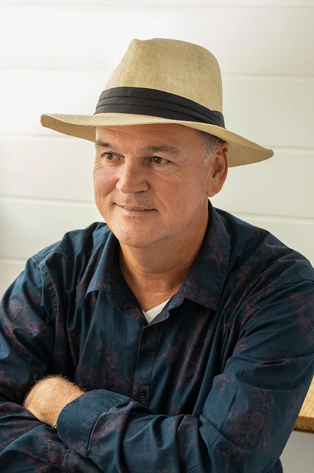 Mens Black Band Panama Hat - Image 3