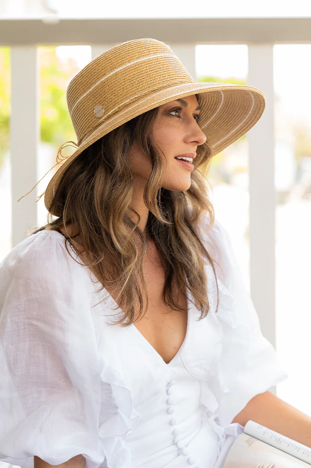 Stripe Down Brim Hat - Image 5