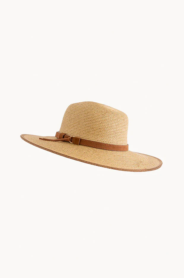 Suede Band Wide Brim Hat