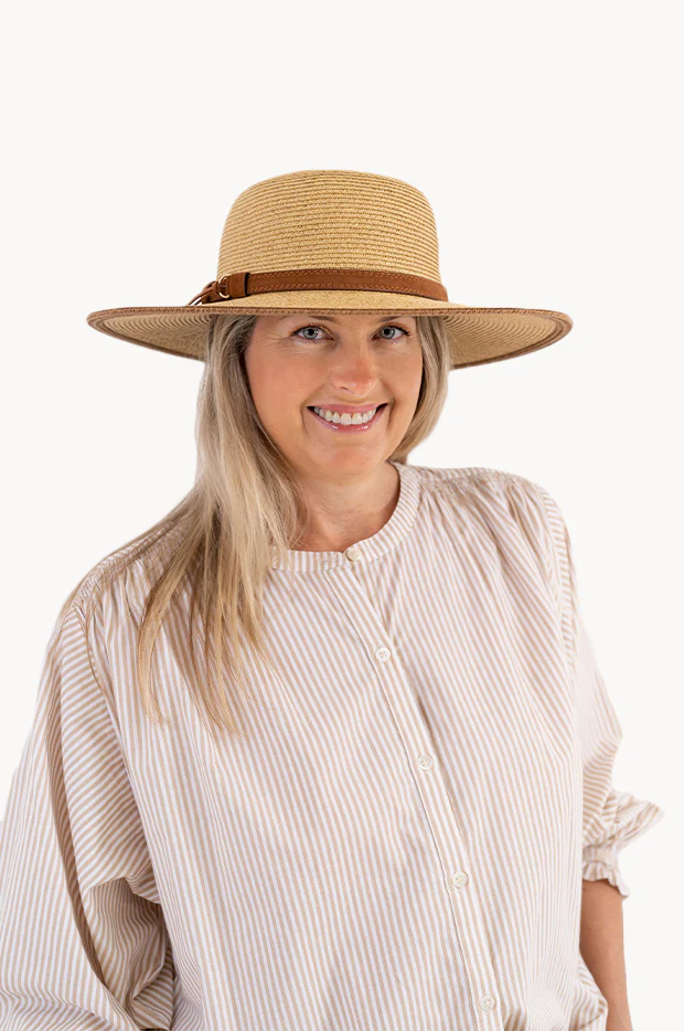 Suede Band Wide Brim Hat - Image 2