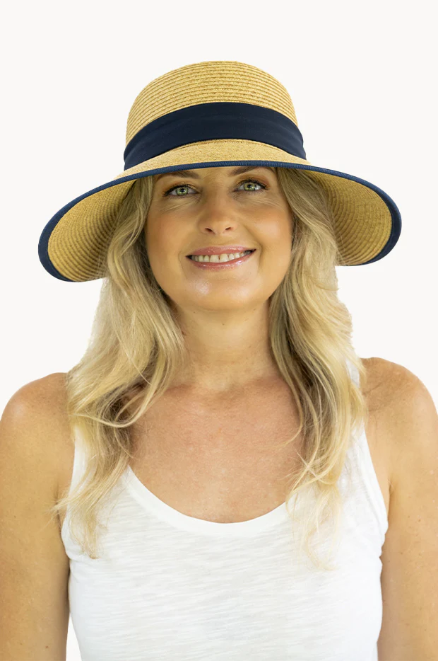 Tie Band Medium Brim Visor Cap - Image 6