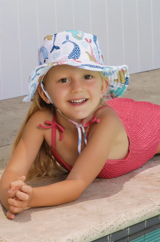 Toddler Girls Mermaid Swim Hat