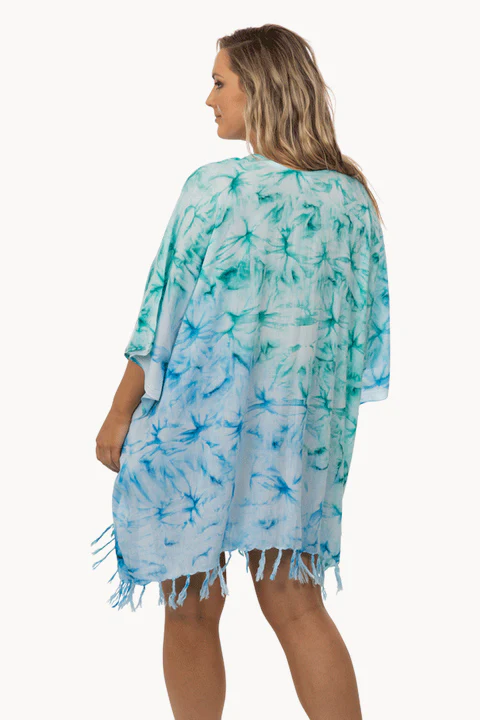 Fluro Dye V Neck Cover Up - Image 2