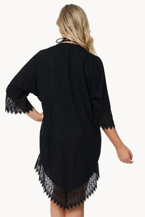 Plain Lace Ruby Kimono Jacket - Image 3