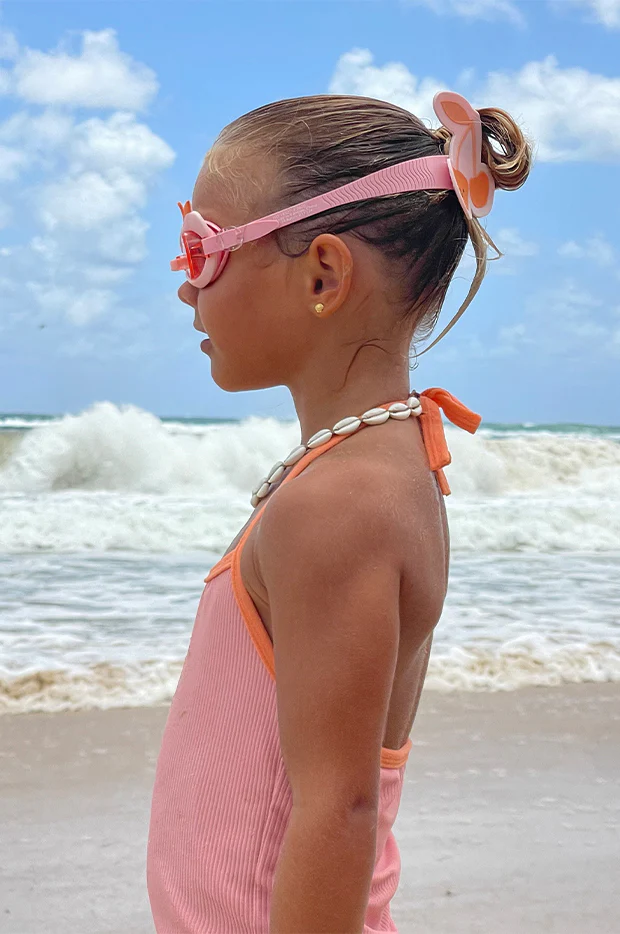 Cherry Cotton Candy Kids Swim Goggles - Image 4