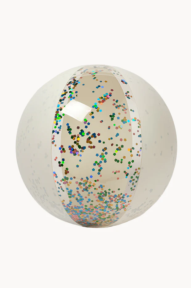Glitter Cotton Candy Inflatable Beach Ball - Image 3
