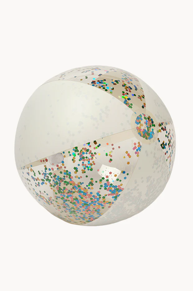 Glitter Cotton Candy Inflatable Beach Ball - Image 4