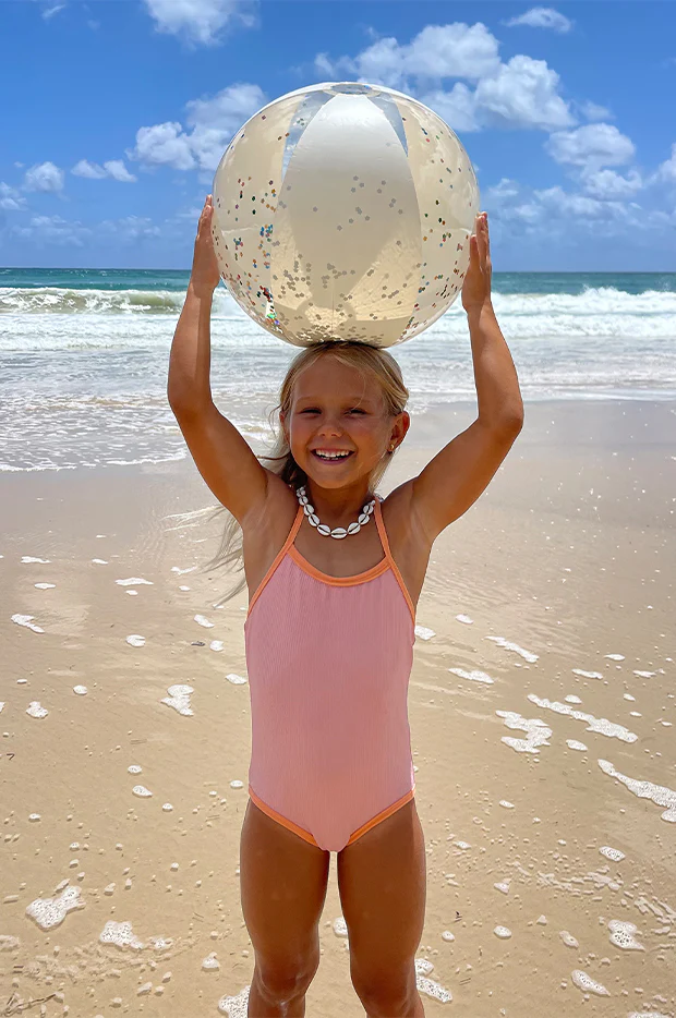 Glitter Cotton Candy Inflatable Beach Ball - Image 5