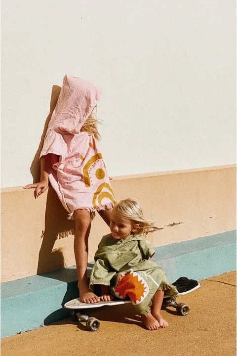 Kids Desert Palms Beach Poncho - Image 2