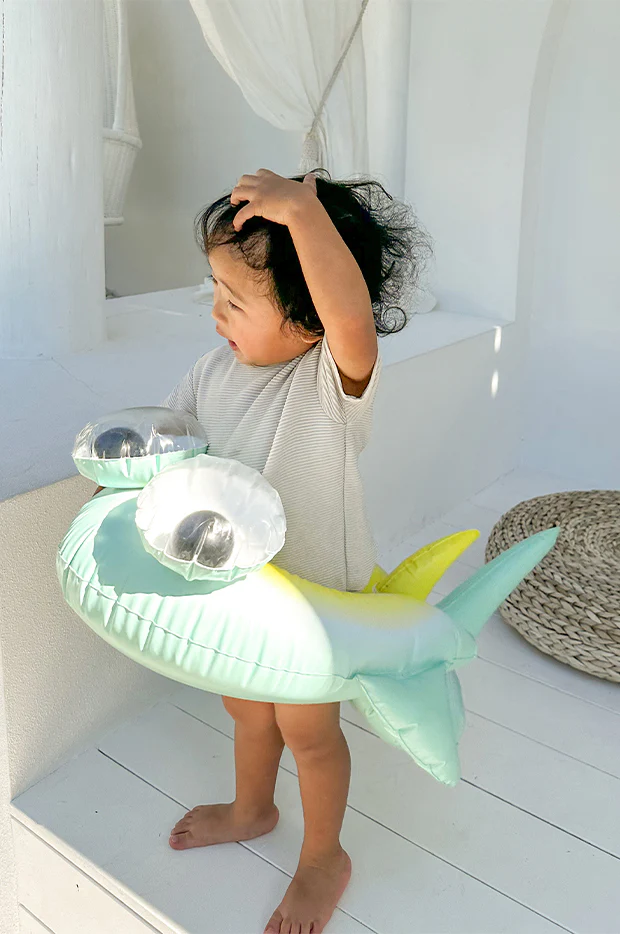 Kids Salty The Shark Tube Pool Ring - Image 4