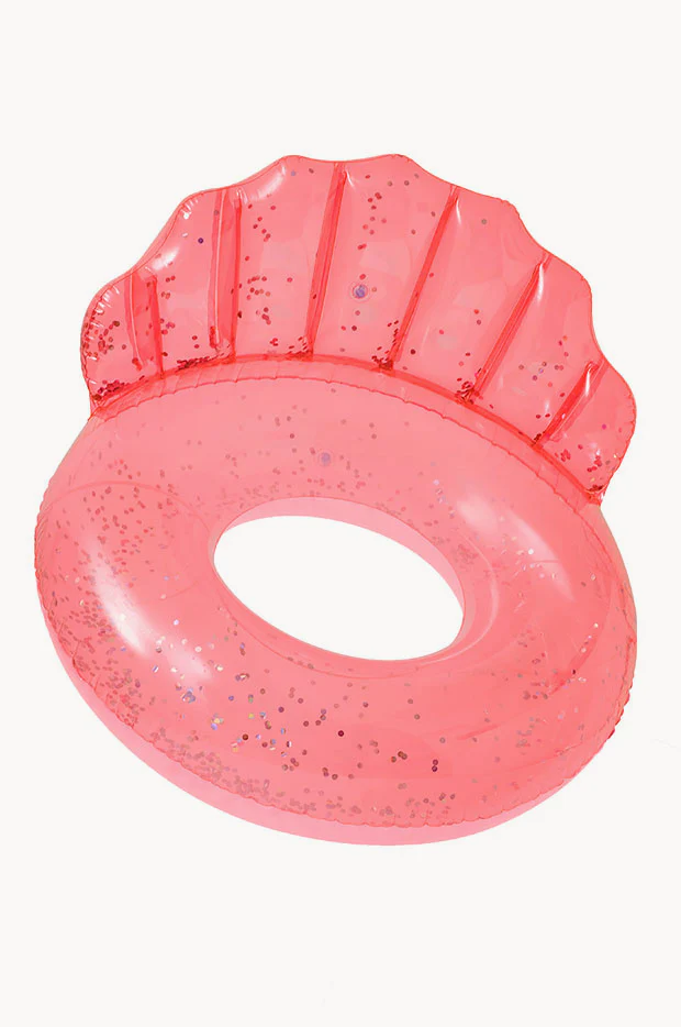 Neon Luxe Shell Pool Ring