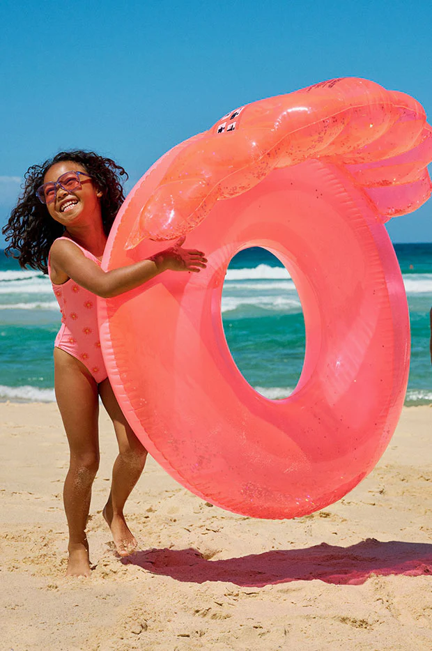 Neon Luxe Shell Pool Ring - Image 2