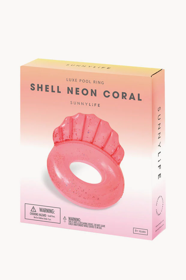 Neon Luxe Shell Pool Ring - Image 4